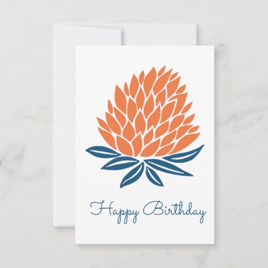 Lotus Flower Inspirerend Mindful Happy Birthday Kaart (Voorkant)