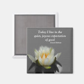 Lotus Flower Inspirerend Quote Magnet (Voorkant / Achterkant)