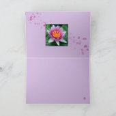 Lotus Flower Kaart (Binnen)