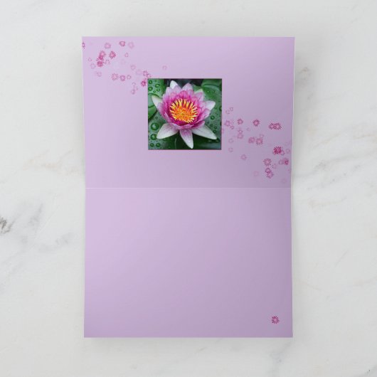 Lotus Flower Kaart (Binnen)