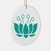 Lotus Flower Keramisch Ornament (Rechts)