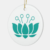 Lotus Flower Keramisch Ornament (Links)