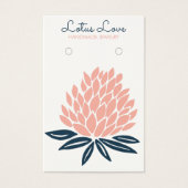 Lotus Flower Ketting Jewelry Display Card Visitekaartje (Voorkant)