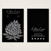 Lotus Flower Ketting Jewelry Display Card Visitekaartje (Voorkant /achterkant)