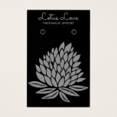 Lotus Flower Ketting Jewelry Display Card Visitekaartje (Voorkant)