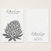 Lotus Flower Ketting Jewelry Display Card Visitekaartje (Voorkant /achterkant)