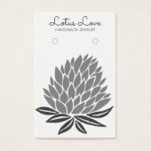Lotus Flower Ketting Jewelry Display Card Visitekaartje (Voorkant)