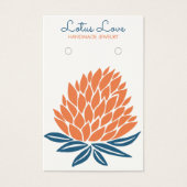 Lotus Flower Ketting Jewelry Display Card Visitekaartje (Voorkant)