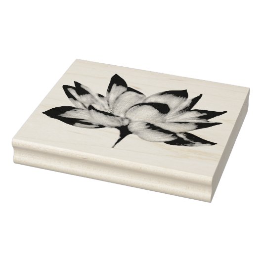Lotus Flower | Kunststempel hout Rubberstempel (Stempel)