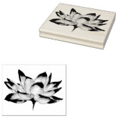 Lotus Flower | Kunststempel hout Rubberstempel (Gestempeld)