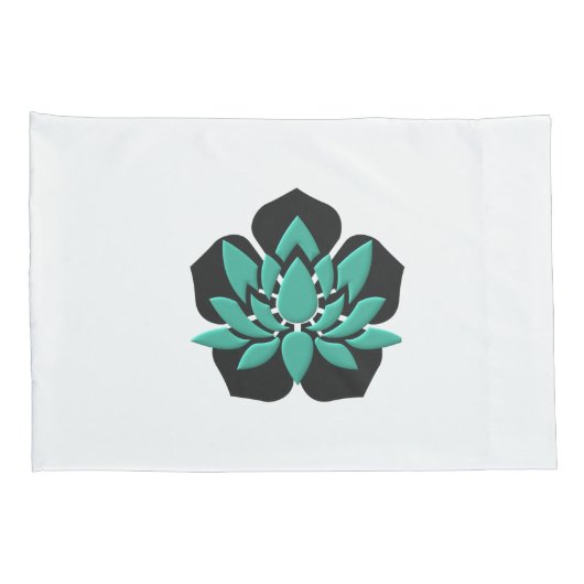 Lotus Flower Kussensloop set (Achterkant-Rechts)