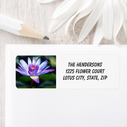 Lotus Flower Label (Insitu)