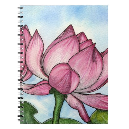 Lotus Flower-laptop Notitieboek (Voorkant)
