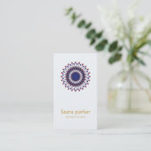 Lotus Flower Logo Healing Therapy Yoga Holistic Visitekaartje (Staand voorkant)