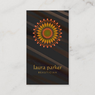 Lotus Flower Logo Healing Therapy Yoga Holistic Visitekaartje