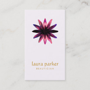 Lotus Flower Logo Healing Therapy Yoga Holistic Visitekaartje