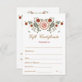 Lotus Flower Logo OM Symbol Cadeaubon (Voorkant / Achterkant)