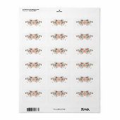Lotus Flower Logo OM Symbool Blanco Adresetiketten Etiket (Full Sheet)