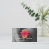 Lotus Flower Logo Yoga Visitekaartje (Staand voorkant)