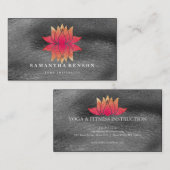 Lotus Flower Logo Yoga Visitekaartje (Voorkant / Achterkant)