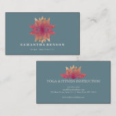 Lotus Flower Logo Yoga Visitekaartje (Voorkant / Achterkant)