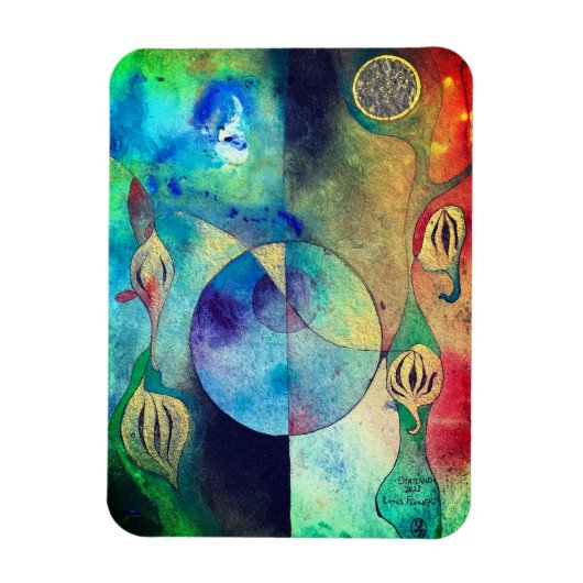 Lotus Flower Magnet Gift Magneet (Verticaal)