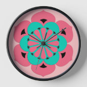 Lotus Flower Mandala, Coral Pink en Turquoise (Voorkant)