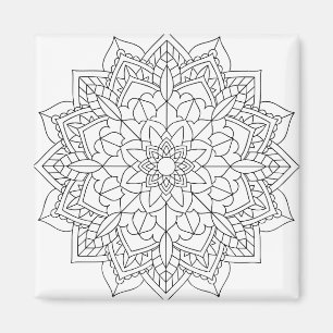 Lotus Flower Mandala Magneet