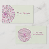Lotus Flower Mandala Visitekaartje (Voorkant / Achterkant)