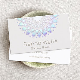 Lotus Flower Mandala, Yoga Instructeur Visitekaartje