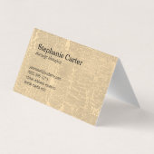 Lotus Flower Marged Texture Visitekaartje (Achterkant)