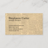 Lotus Flower Marged Texture Visitekaartje (Achterkant)