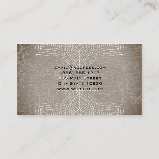 Lotus Flower Marged | Yoga-leraar | Yoga Studio Visitekaartje (Achterkant)