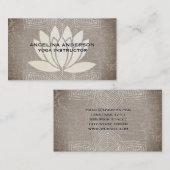 Lotus Flower Marged | Yoga-leraar | Yoga Studio Visitekaartje (Voorkant / Achterkant)