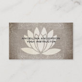 Lotus Flower Marged | Yoga-leraar | Yoga Studio Visitekaartje (Voorkant)