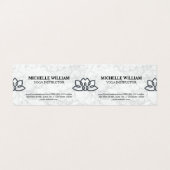 Lotus Flower Marged | Yoga-leraar | Yoga Studio Visitekaartje (Buitenkant ongevouwen)