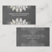 Lotus Flower Marged | Yoga-leraar | Yoga Visitekaartje (Voorkant / Achterkant)