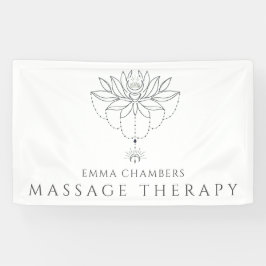 Lotus Flower Massage Therapist Business Spandoek