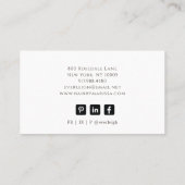 Lotus Flower Massage Therapist Visitekaartje (Achterkant)