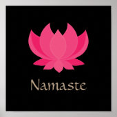 Lotus Flower Meditation Poster (Voorkant)