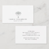 Lotus Flower Meditation Teacher Visitekaartje (Voorkant / Achterkant)