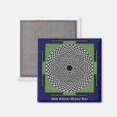 Lotus flower meditation-wiel magneet (Voorkant / Achterkant)