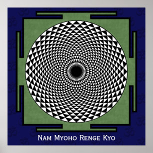 Lotus flower meditation-wiel poster