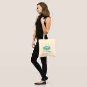Lotus Flower Meditation Yoga Zen | Sjabloon tekst Tote Bag (Voorkant (model))