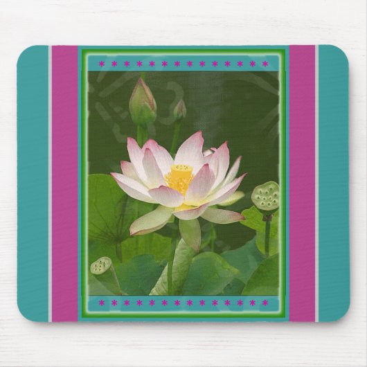 Lotus Flower Mousepad Muismat (Voorkant)