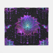 Lotus Flower naadloos symbool Fleece Deken (Voorkant (Horizontaal))