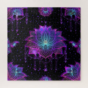  Lotus Flower naadloos symbool Legpuzzel