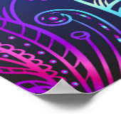  Lotus Flower naadloos symbool Poster (Hoek)