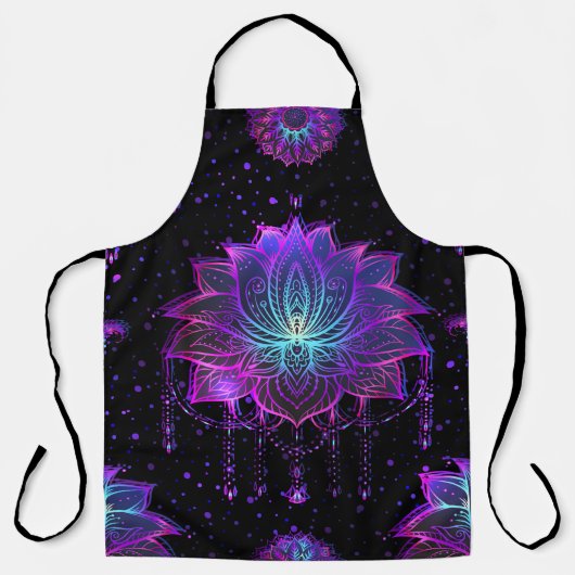  Lotus Flower naadloos symbool Schort (Voorkant)