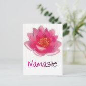 Lotus Flower "Namaste" Yoga Gifts Briefkaart (Staand voorkant)